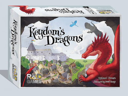 Keydom's Dragons board game box with dragon artwork