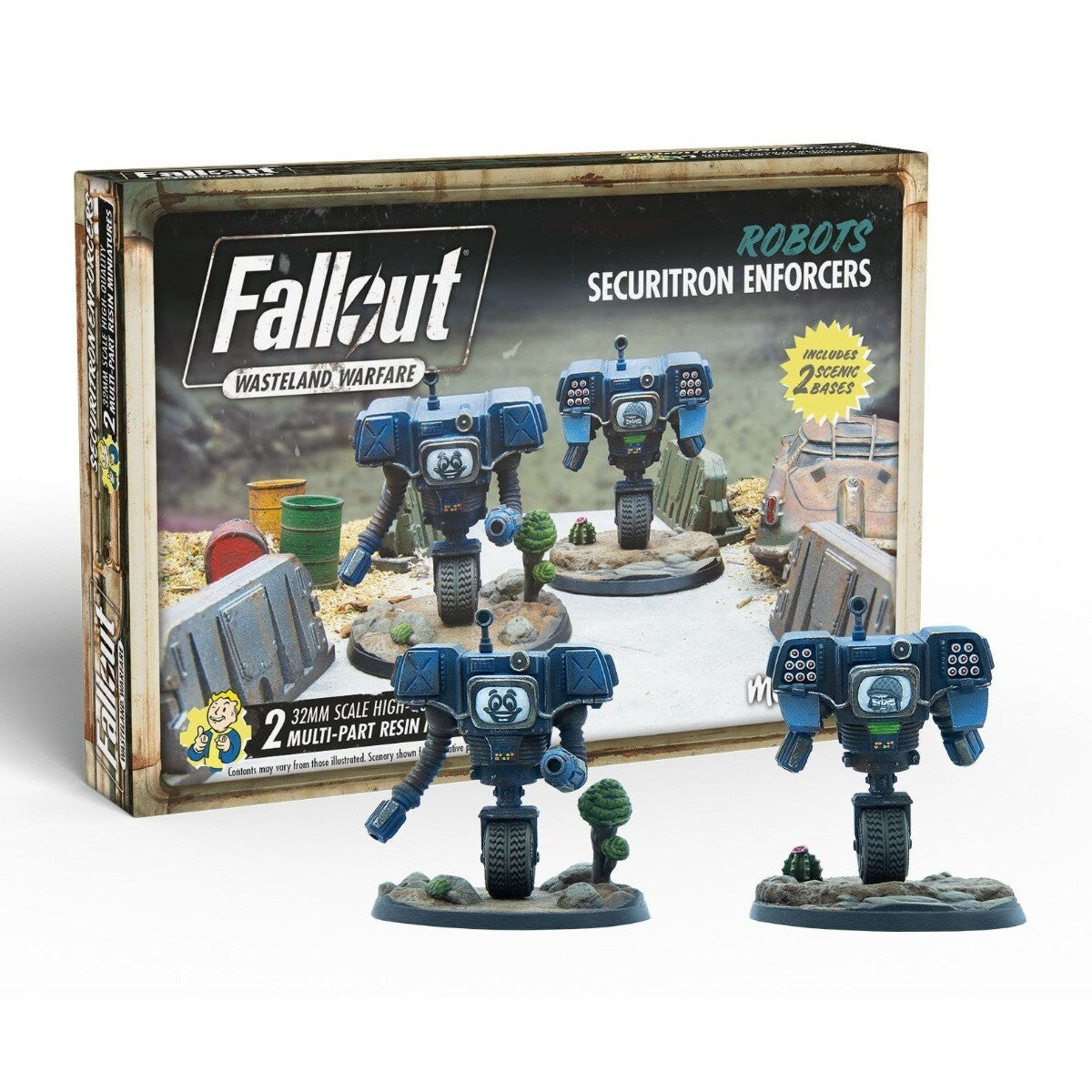 Fallout Wasteland Warfare - Robots Securitron Enforcers - Good Games