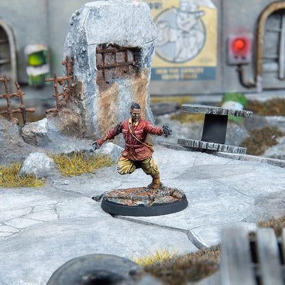 Retail box of Fallout: Wasteland Warfare Jake Finch promo set, featuring game branding and character artwork on the packaging