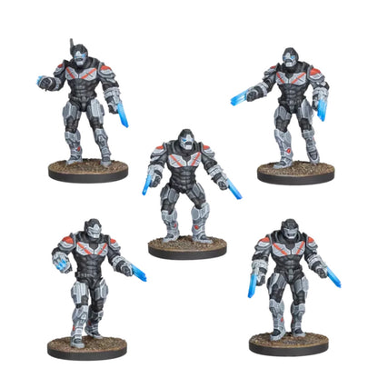 Firefight Assault Enforcers with Phase Claws retail box featuring elite sci-fi unit