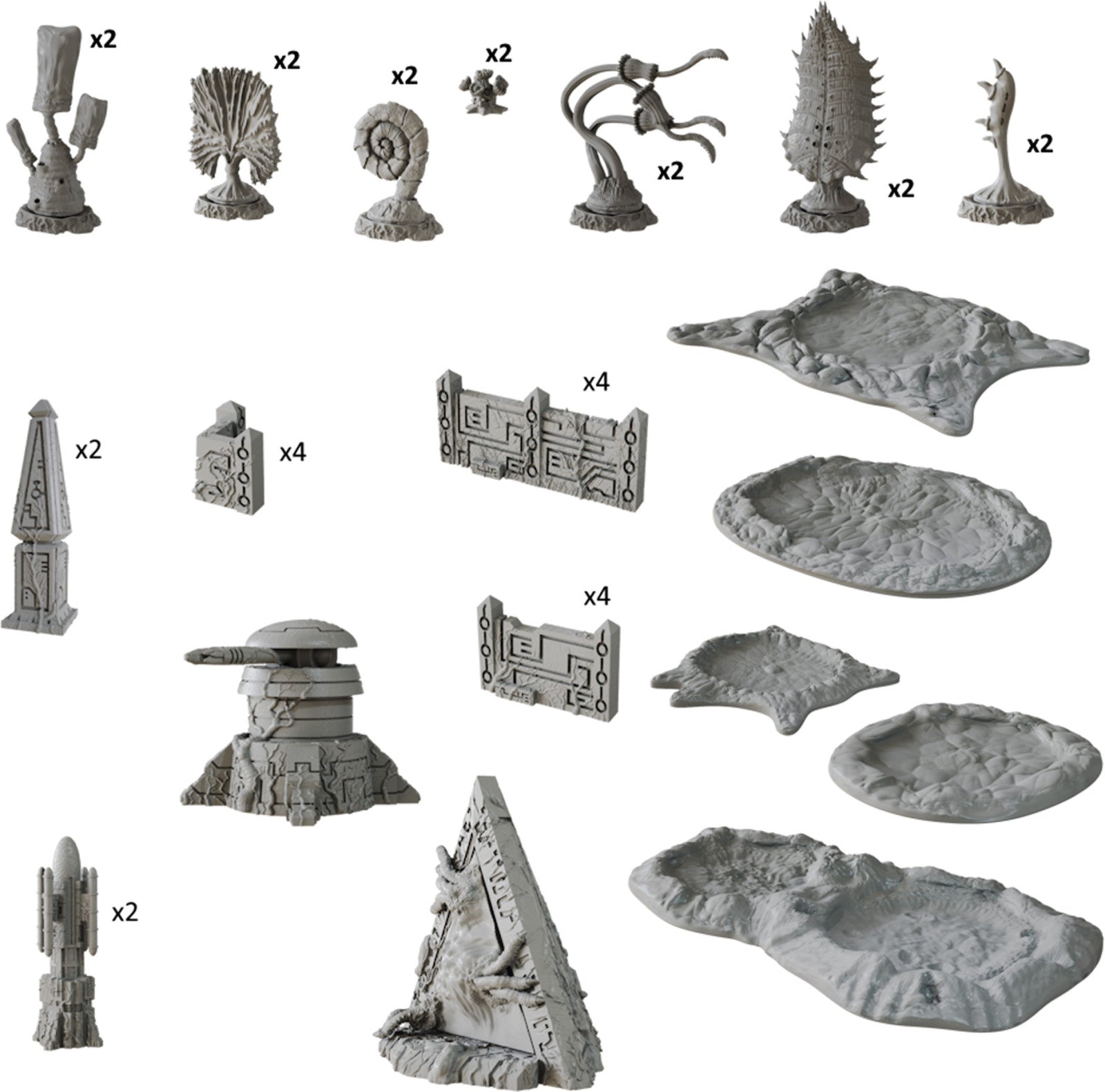 Terrain crate Death World 20 sci-fi terrain pieces, including structures and terrain features
