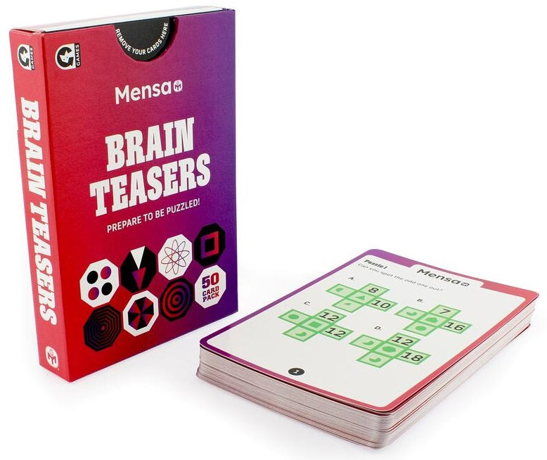 Mensa Brain Teasers Card Game