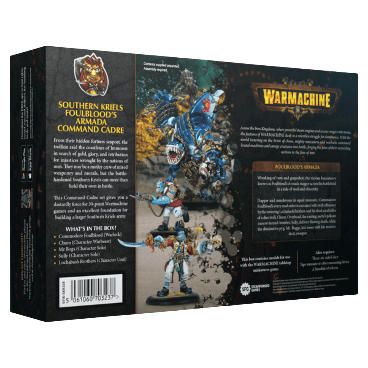 Warmachine: Southern Kriels Foulblood&#39;s Armada Command Starter - Good Games