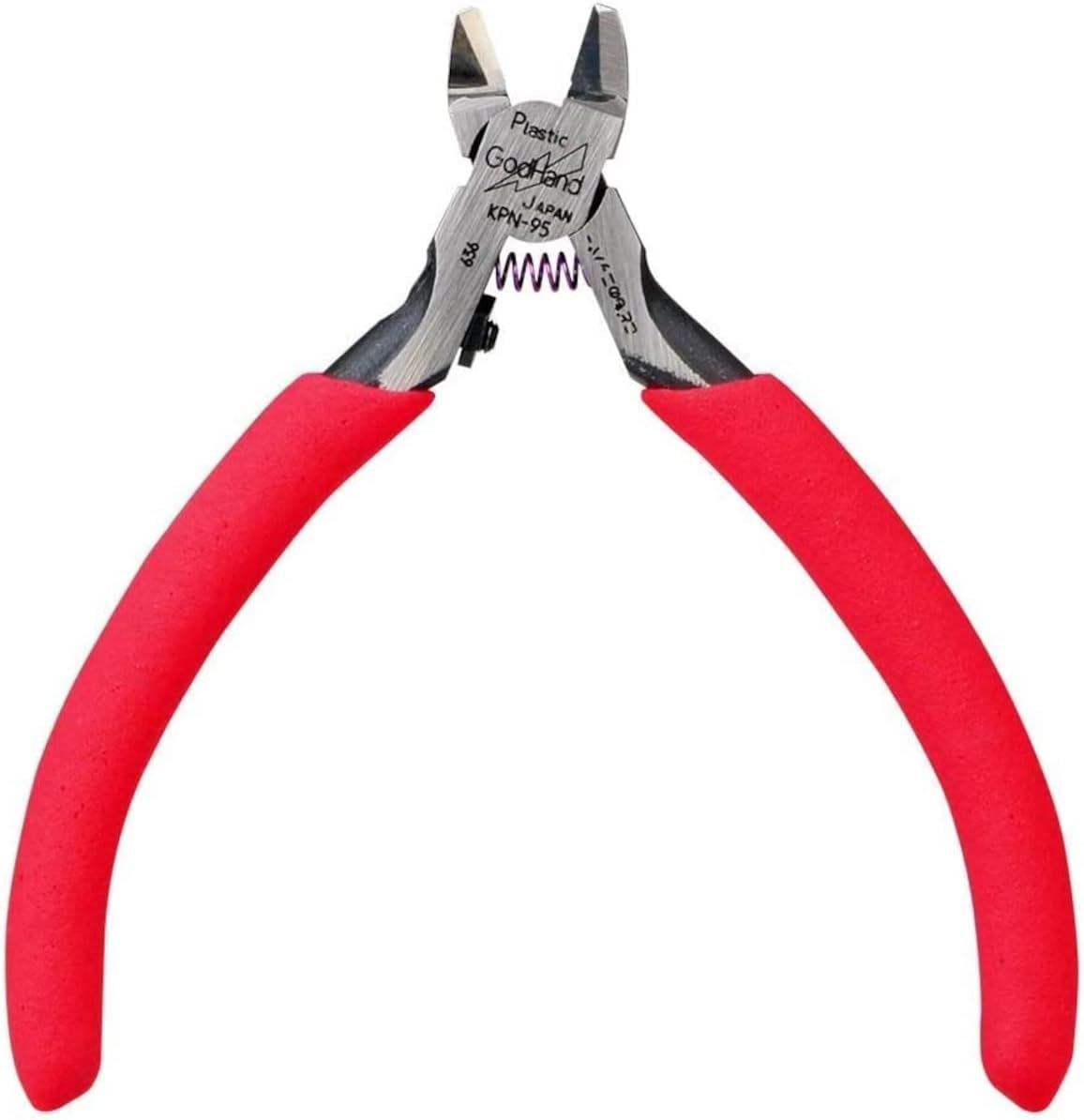 Red-handled GodHand plastic nippers