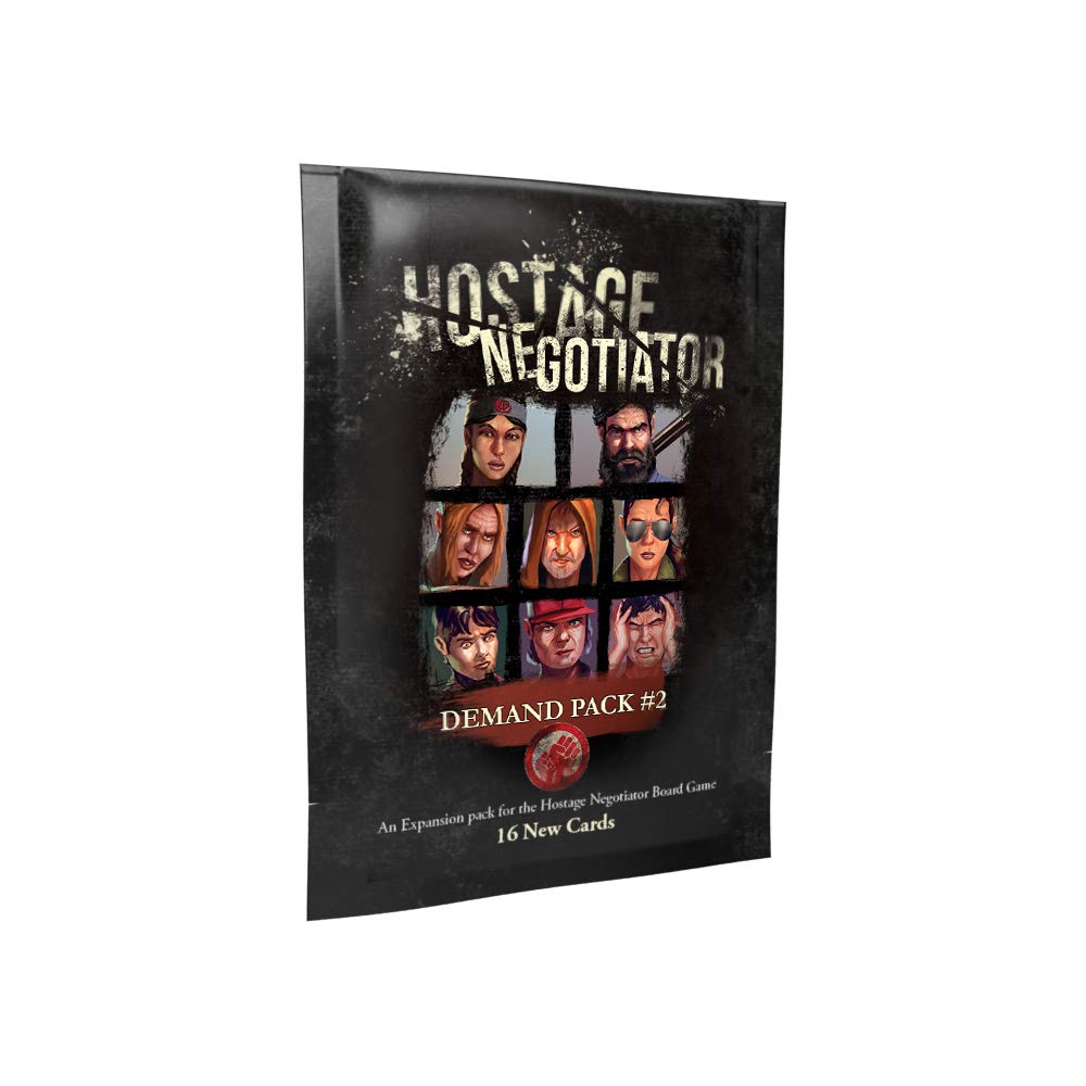 Hostage Negotiator: Demand Pack #2 expansion box, featuring character portraits on a dark, distressed cover