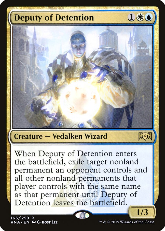 Deputy of Detention 165/259 (Ravnica Allegiance)  - Foil