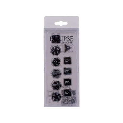 Ultra Pro Acrylic RPG 11 Dice Set Jet Black - Good Games