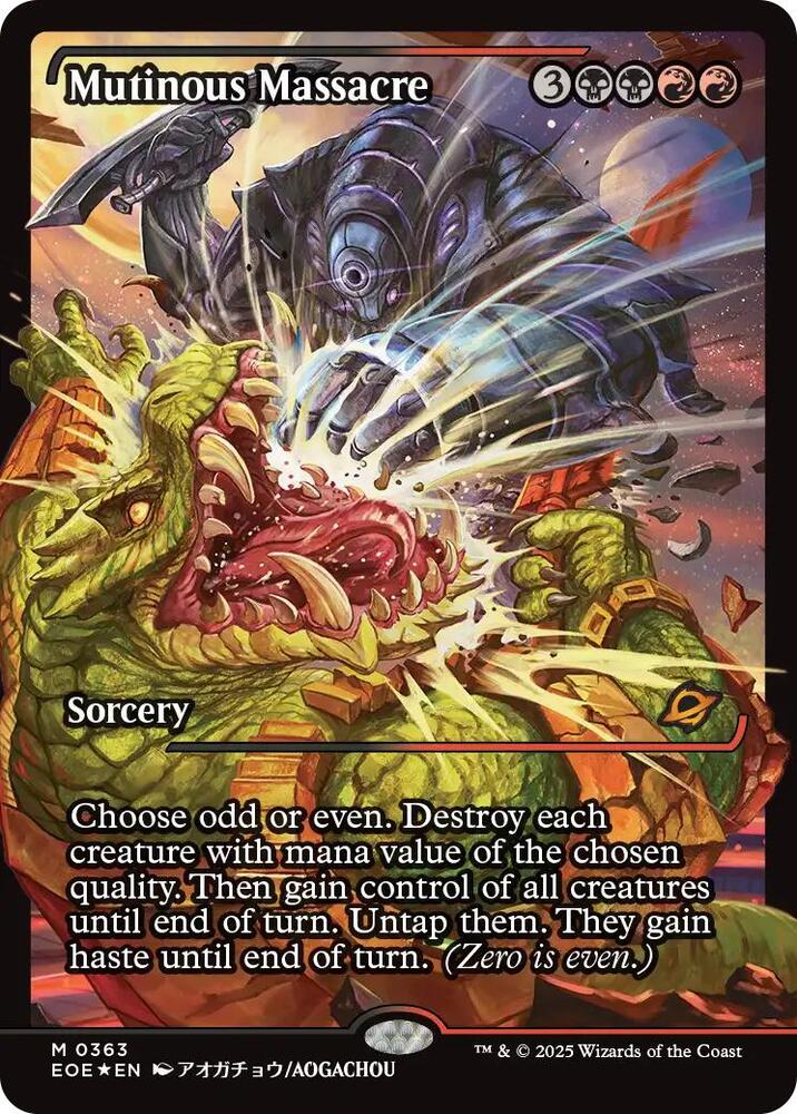 Mutinous Massacre 363/276 (Edge of Eternities)  - Showcase Foil