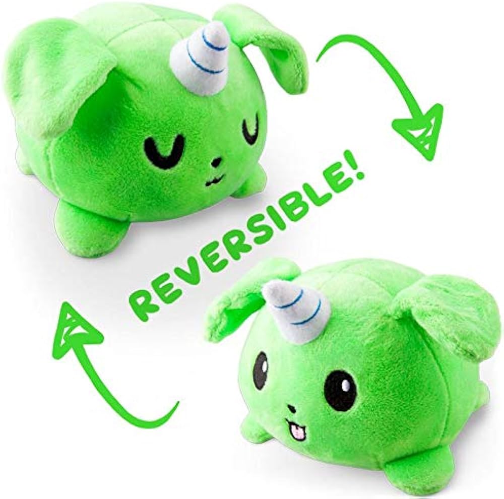 Reversible Puppicorn Plushie Green