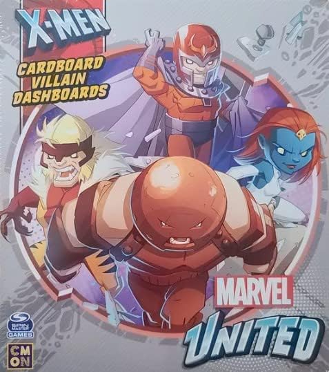 Marvel United X-Men Cardboard Villain Dashboards