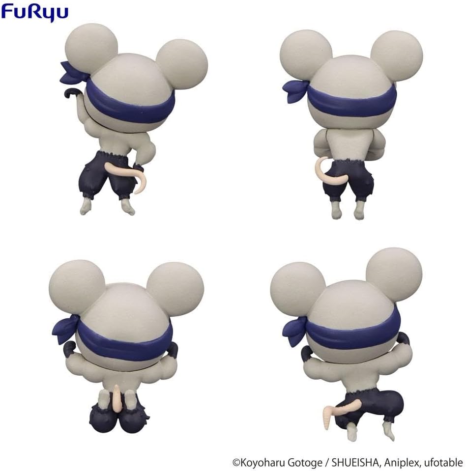 Close-up of Tanjiro mouse flexing muscles