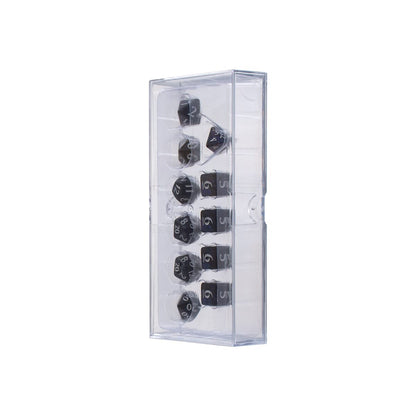 Ultra Pro Acrylic RPG 11 Dice Set Jet Black - Good Games