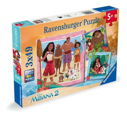 Ravensburger - Disney Moana 2 WT 3x49 Piece Jigsaw - Good Games