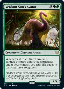 Verdant Suns Avatar 208/81 (Commander 2021) 