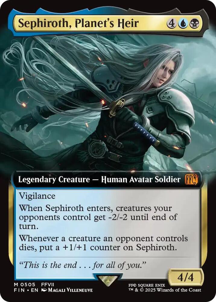 Sephiroth, Planet's Heir 505/309 (FINAL FANTASY)  - Extended Art