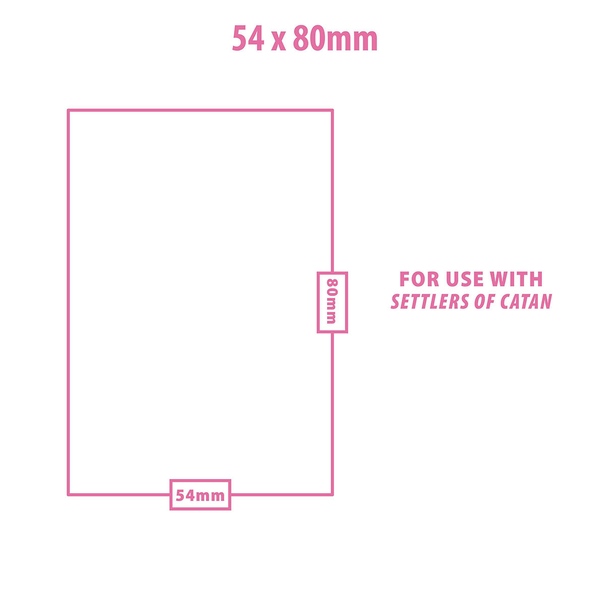 54x80mm rectangle diagram for Settlers of Catan