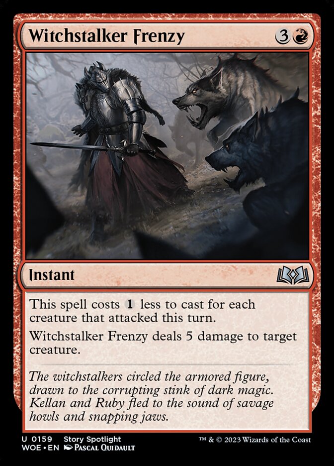 Witchstalker Frenzy 159 (Wilds of Eldraine)  - Foil