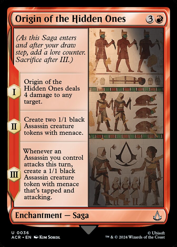 Origin of the Hidden Ones 36/110 (Universes Beyond: Assassin's Creed) 
