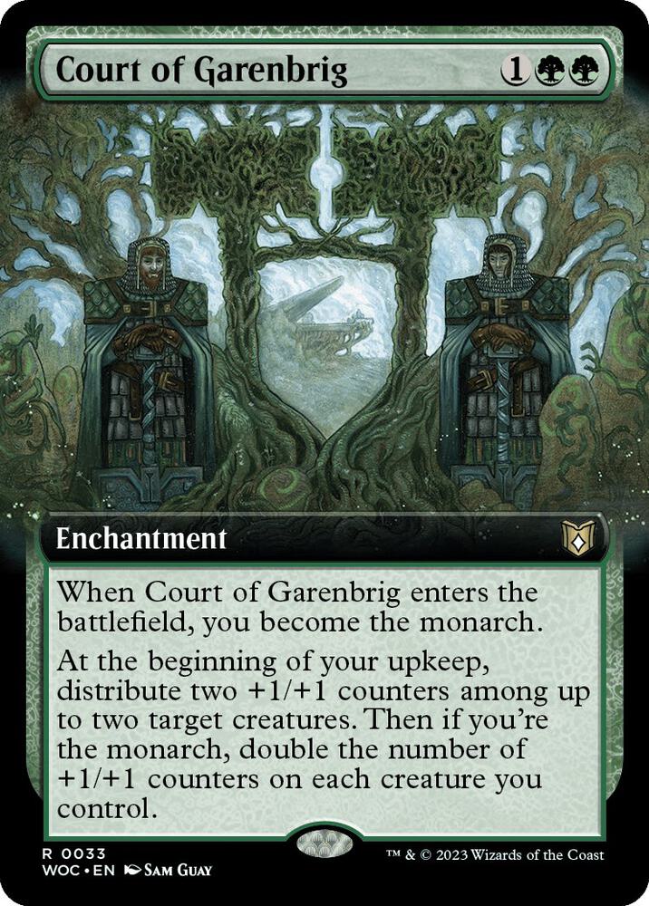 Court of Garenbrig 33 (Commander: Wilds of Eldraine)  - Extended Art
