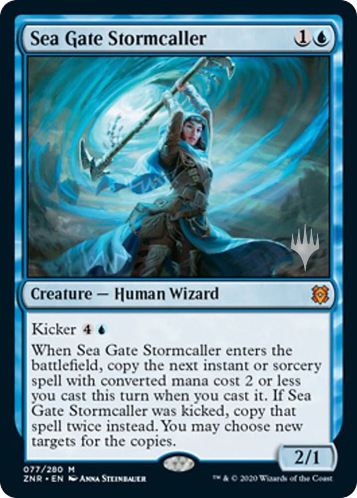 Sea Gate Stormcaller 77p/169 (Promo Pack: Zendikar Rising) 