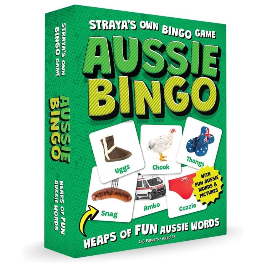 Aussie Bingo packaging box front view