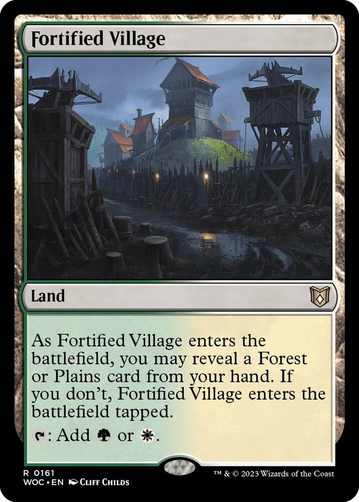 Fortified Village 161/173 (Commander: Wilds of Eldraine) 