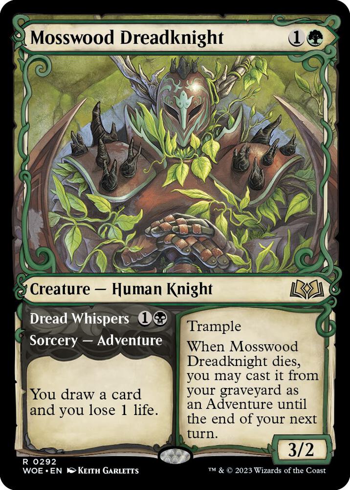 Mosswood Dreadknight // Dread Whispers 292 (Wilds of Eldraine)  - Showcase
