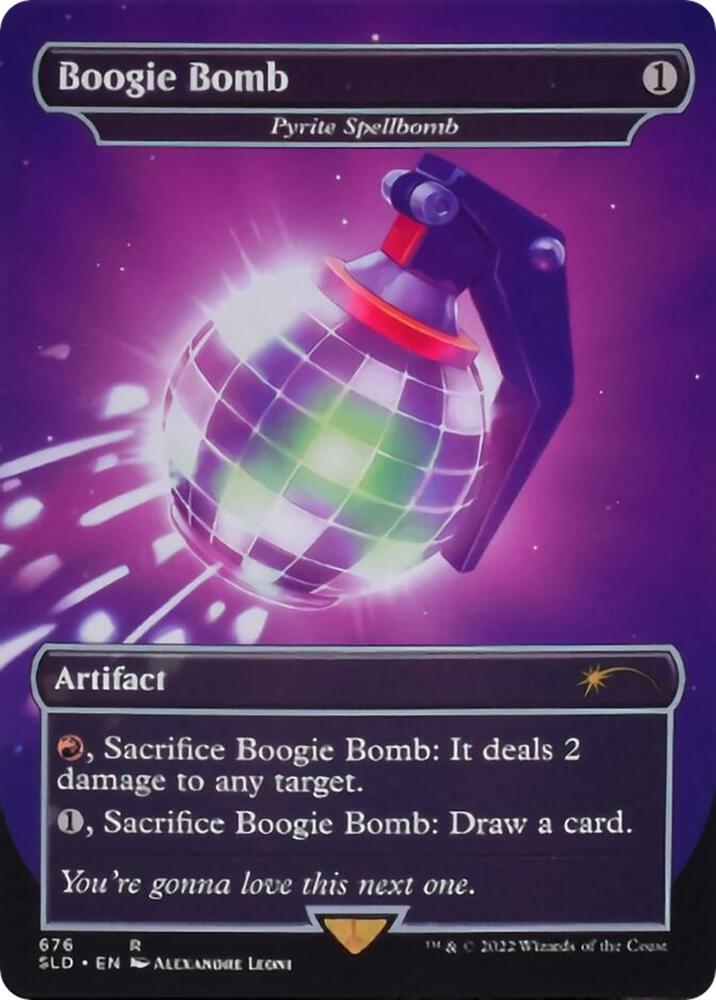 Boogie Bomb // Pyrite Spellbomb 676 (Secret Lair Drop Series)  - Borderless Foil