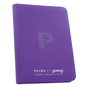 Palms Off Gaming 1st Ed Purple - Collectors Series 9 Pocket Zip Trading Binder - Good Games
