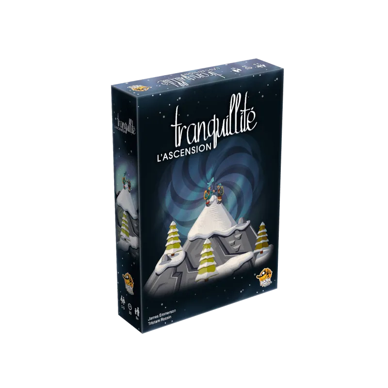 Tranquility: The Ascent KS Edition game card box with mountain-themed sceen