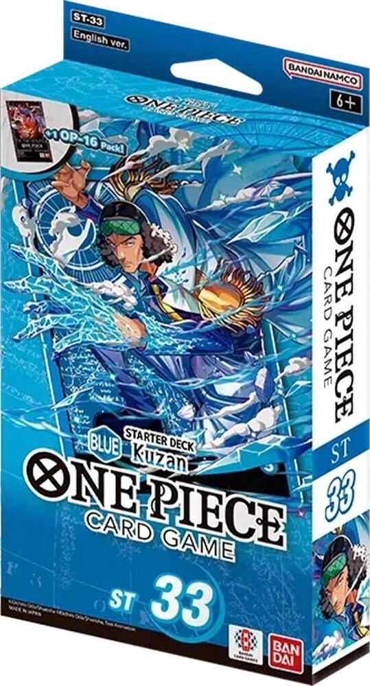One Piece Card Game Starter Deck Display – Kuzan (Blue) - ST-33
