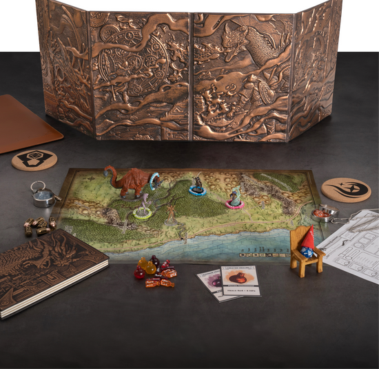 3D Faux-Leather Customizable Game Master Screen - Good Games