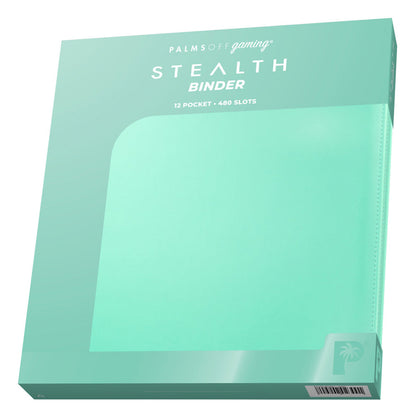 Palms Off Gaming - STEALTH - 12 Pocket Trading Card Binder - Turquoise