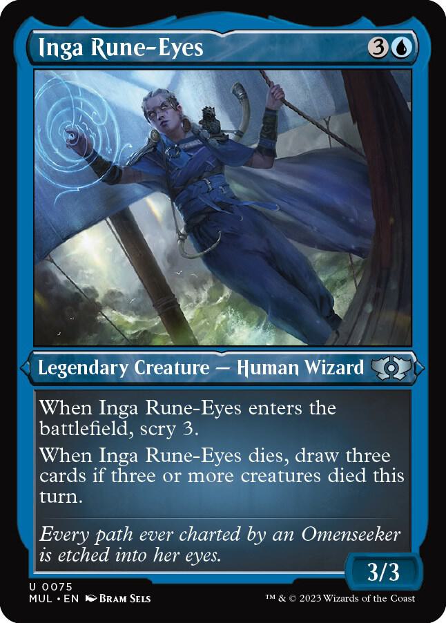 Inga Rune-Eyes 75/65 (March of the Machine: Multiverse Legends)  - Etched Foil