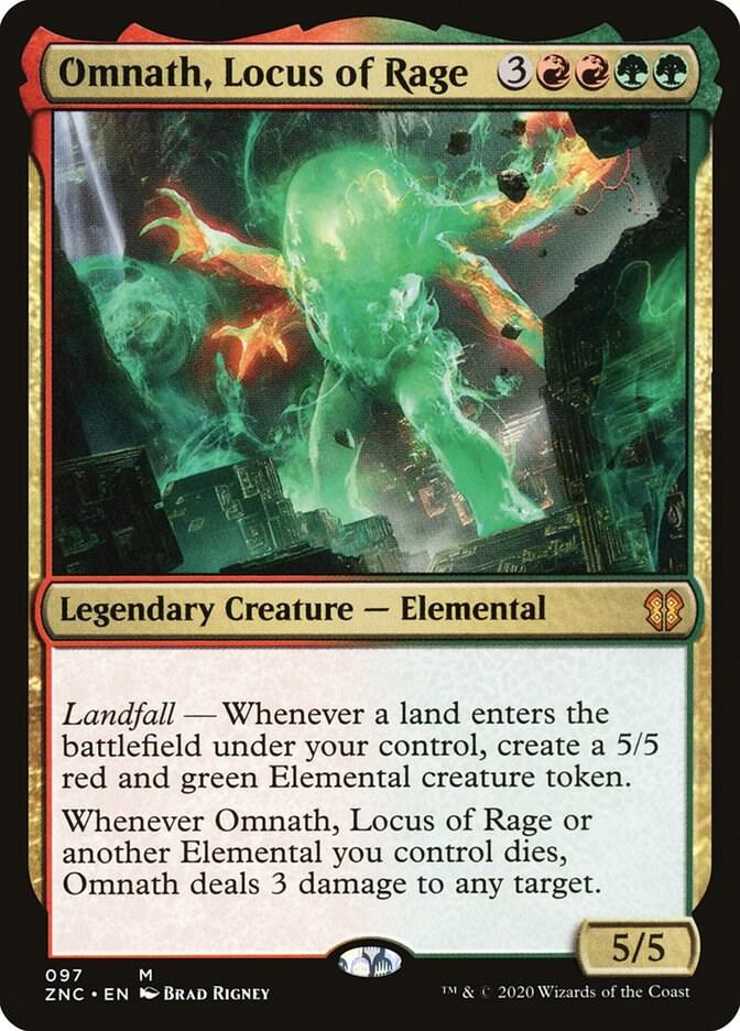 Omnath, Locus of Rage 97 (Commander: Zendikar Rising) 