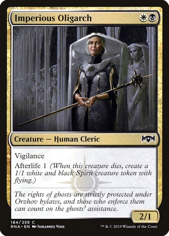 Imperious Oligarch 184/259 (Ravnica Allegiance) 