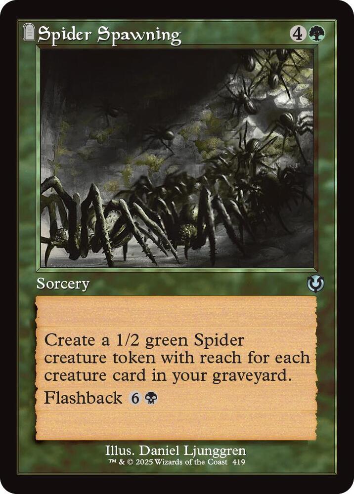 Spider Spawning 419/287 (Innistrad Remastered)  - Retro