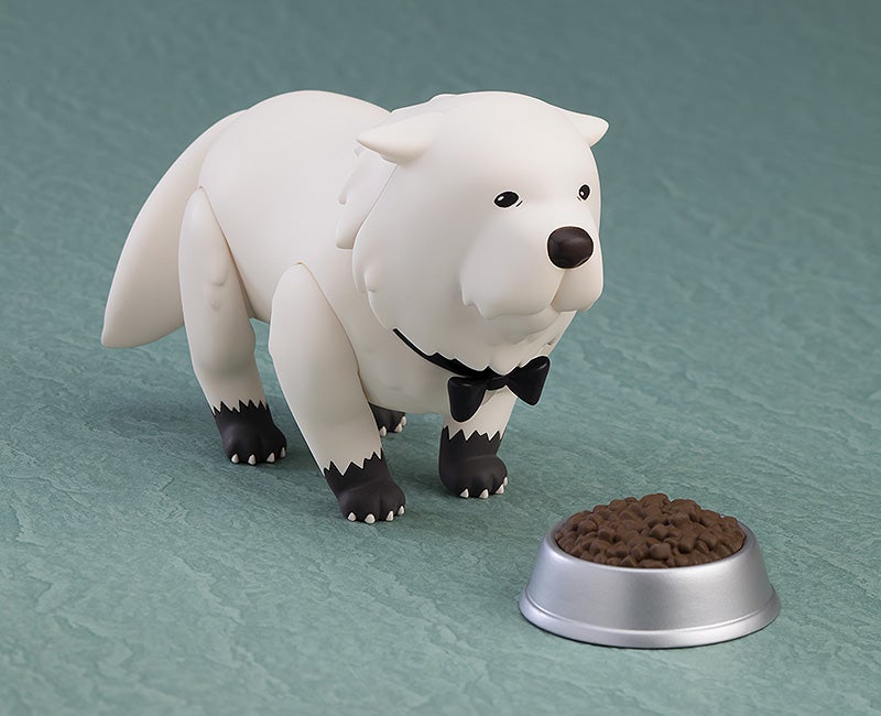 Bond Forger seated with paw raised adorably