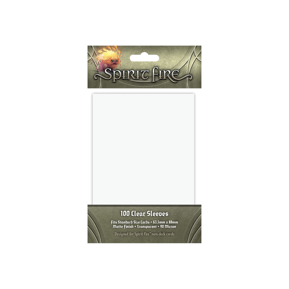 Spirit Fire Card Sleeves Clear (100pk) (Preorder)