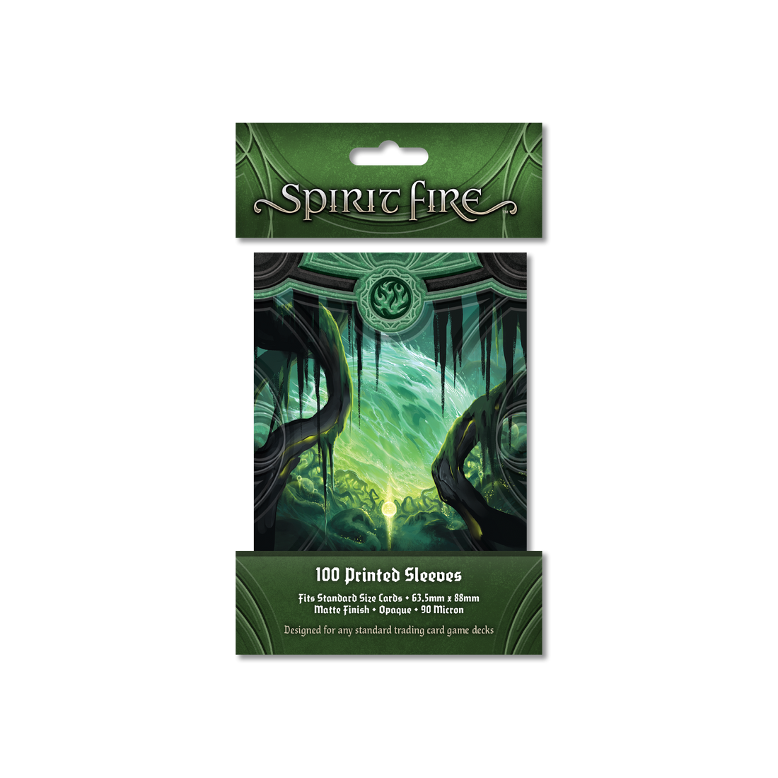 Spirit Fire Opaque Printed Sleeves Biodome (Green) (Preorder) - Good Games
