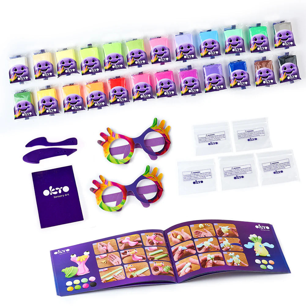 Sensory Art: 24 Colors Air Clay Creativity Set - Good Games