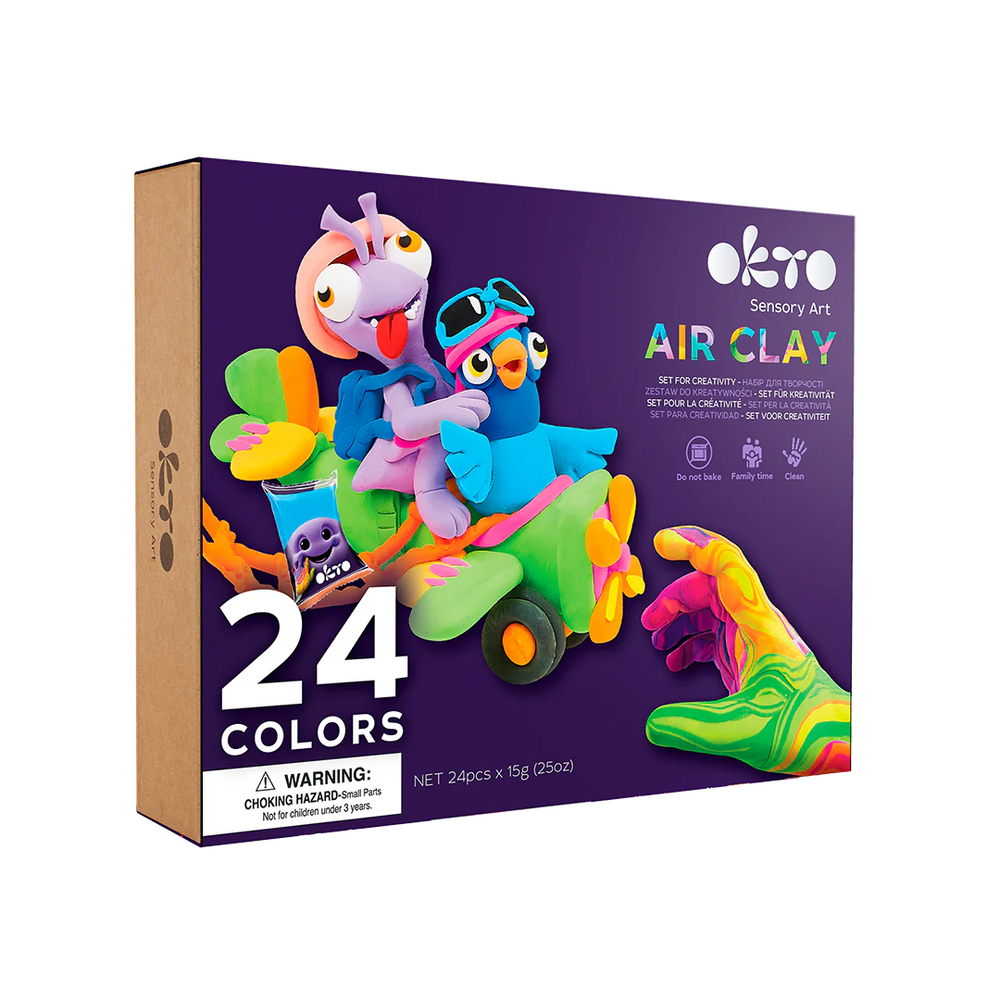 Sensory Art: 24 Colors Air Clay Creativity Set - Good Games