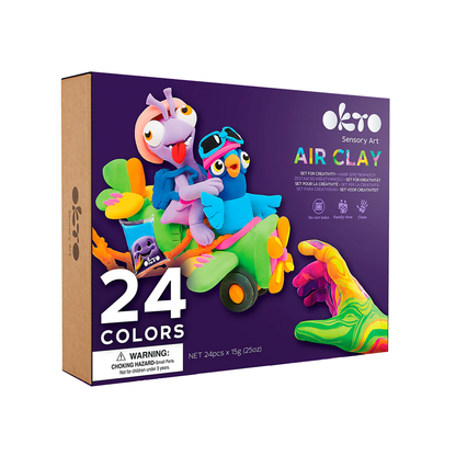 Sensory Art: 24 Colors Air Clay Creativity Set - Good Games