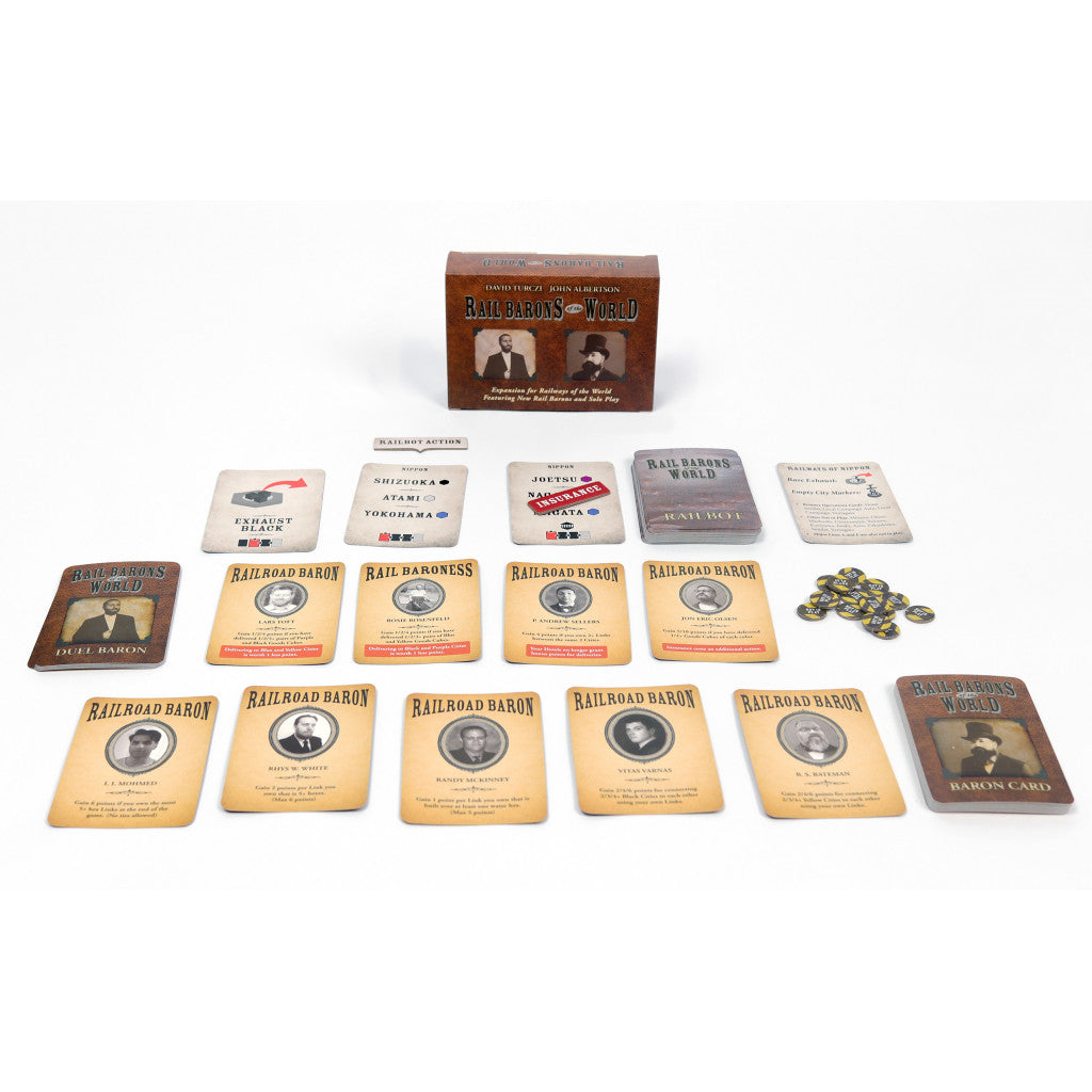 Expansion components including cards and tokens
