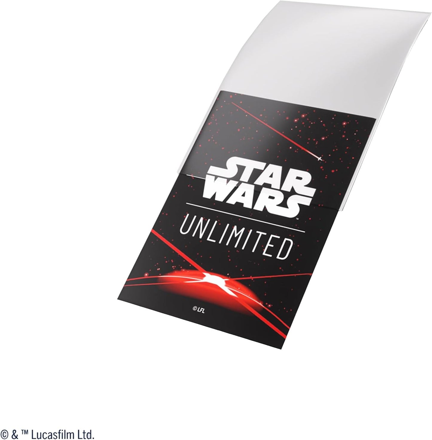 Space Red Star Wars Unlimited sleeves rear packaging