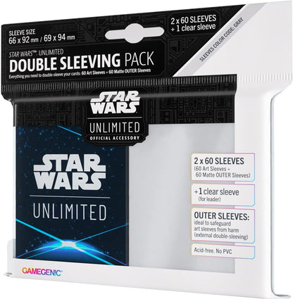 Space Blue Star Wars Unlimited sleeves pack front