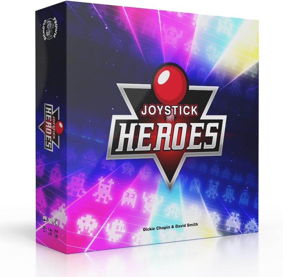 Joystick Heroes game box front with pixel art theme