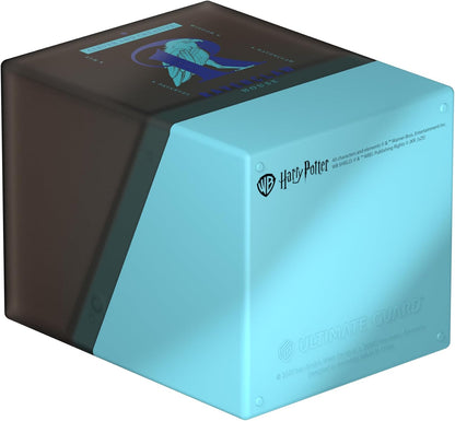 Ravenclaw House Harry Potter deck box, light blue and black, with the house eagle crest on the dark top panel