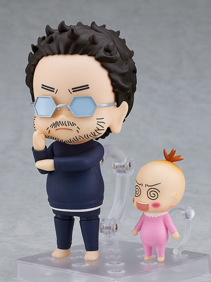 Back view of Nendoroid Kantoku-Kun with cap detail Insufficient Direction