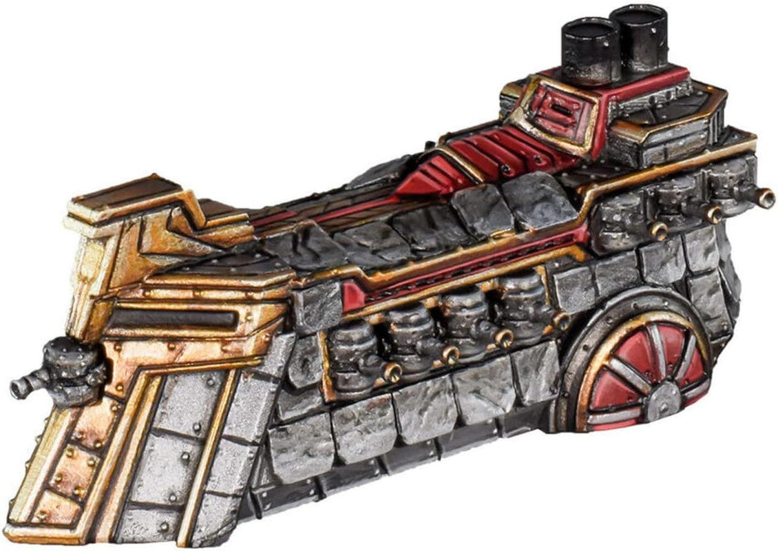 Unassembled components of Armada Dwarf Starter Fleet with detailed ship parts
